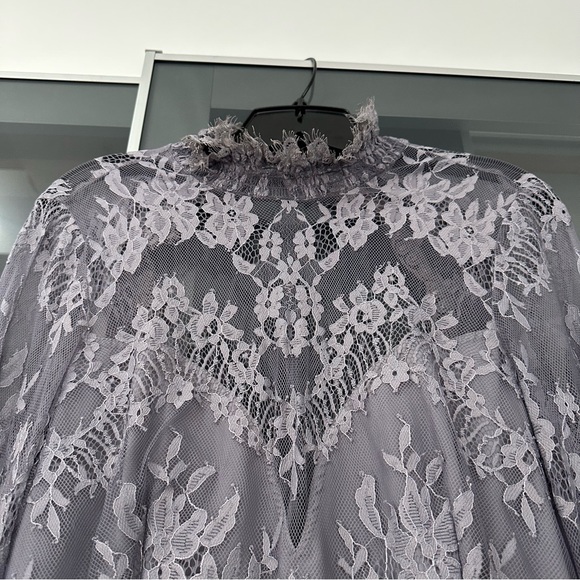 FP - Light purple lace long sleeve romper - Picture 5 of 8